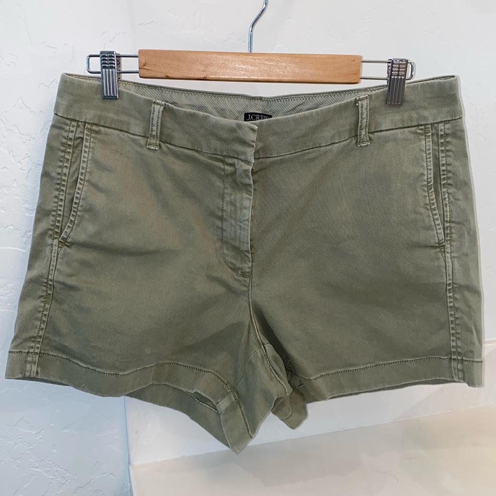 J. Crew Green Cargo Shorts with Classic Style